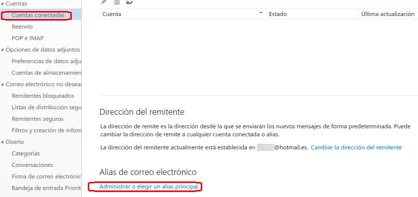 Cambiar tu dirección de correo de Hotmail a Outlook