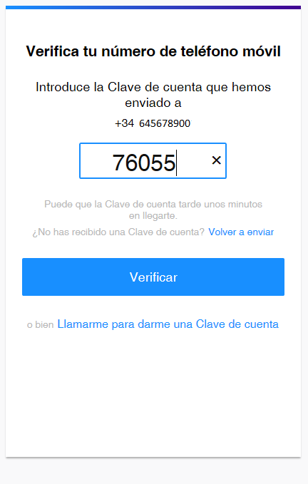 reenvío clave o llamada