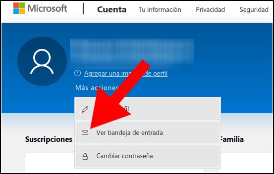 Acceder a bandeja de entrada de Hotmail