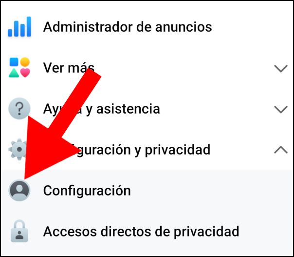 Configuración de Facebook