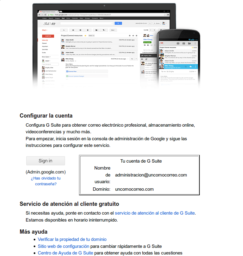 correo gsuite