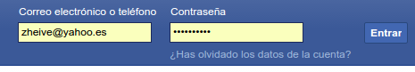 iniciar sesión en Facebook