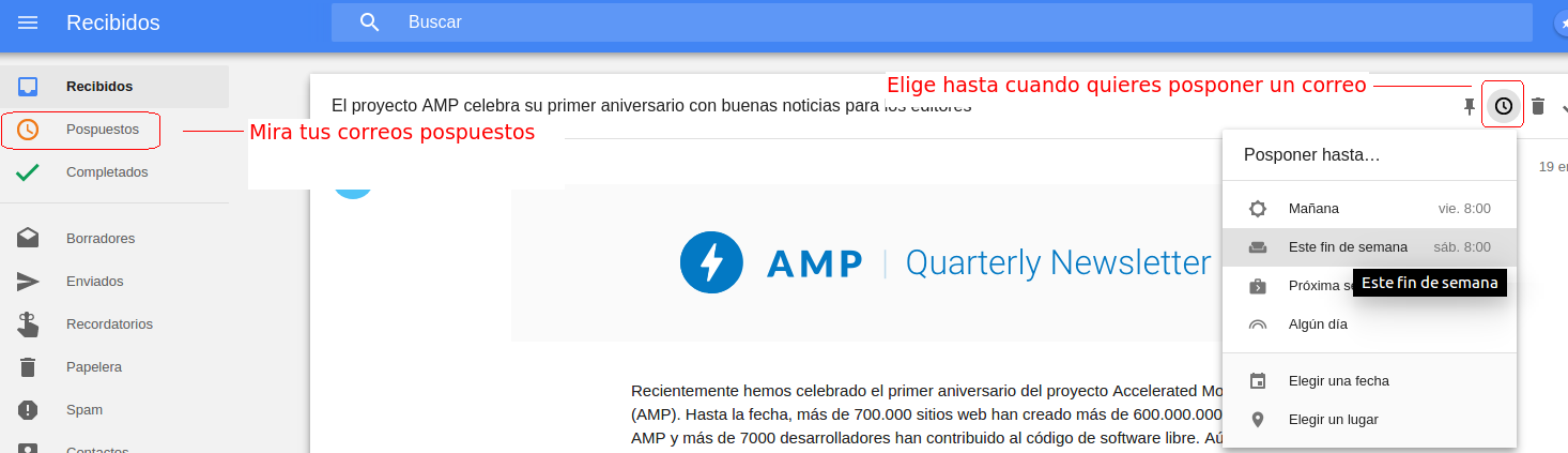 pospuestos inbox