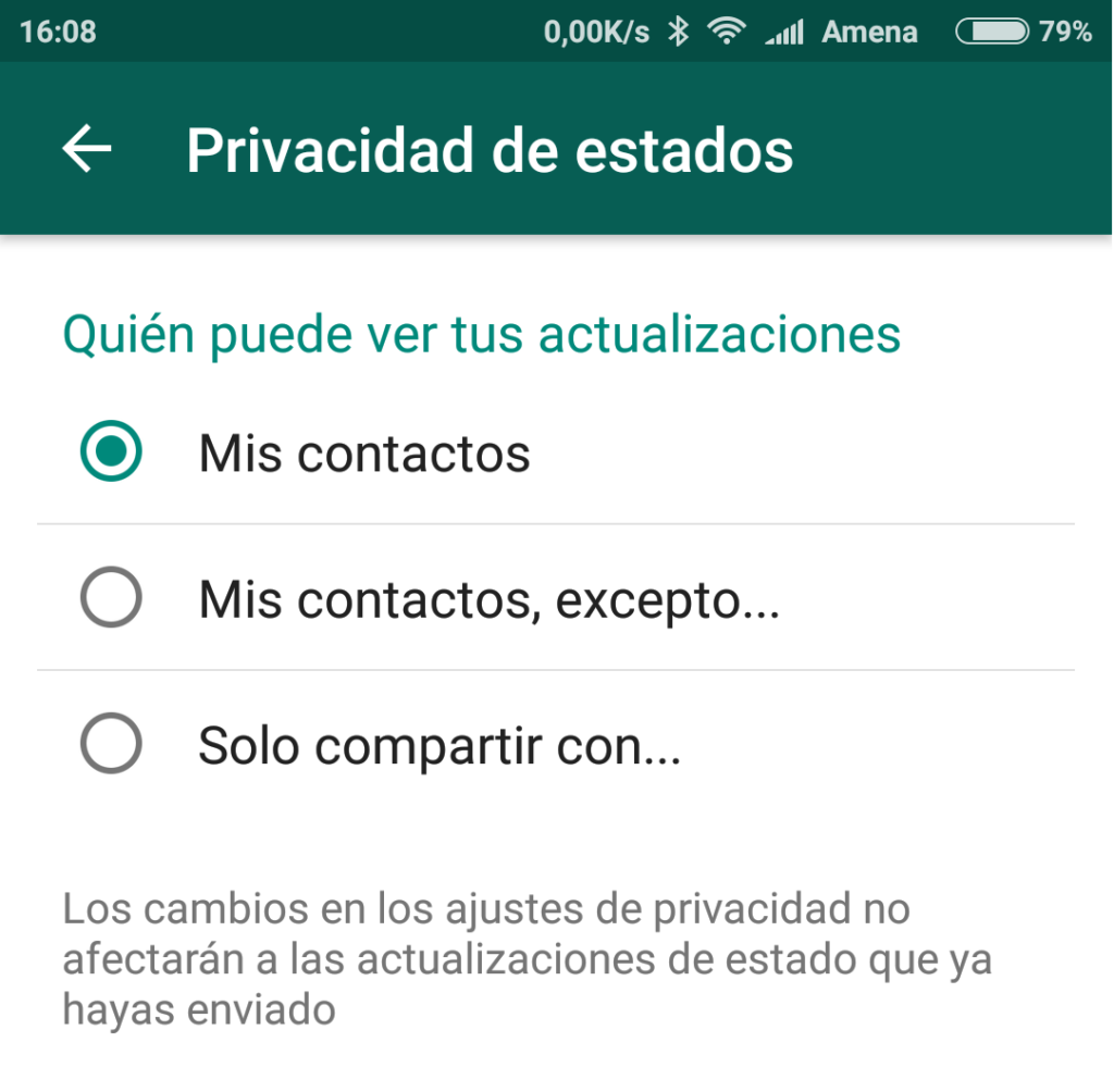 privacidad de estados