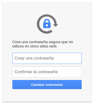 cambiar contraseña de Gmail
