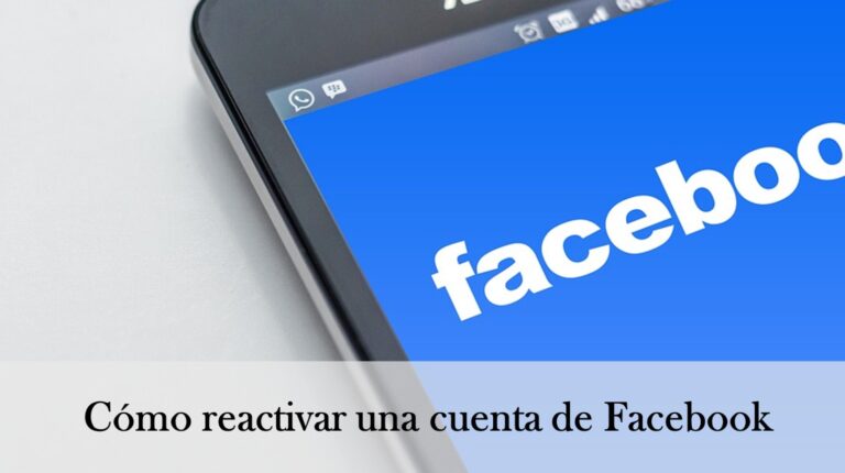 Cómo reactivar una cuenta de Facebook deshabilitada