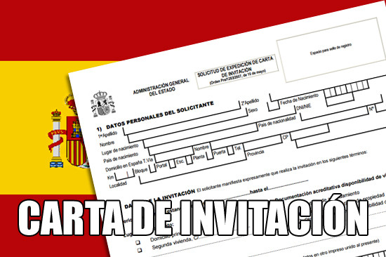 carta de invitación a España
