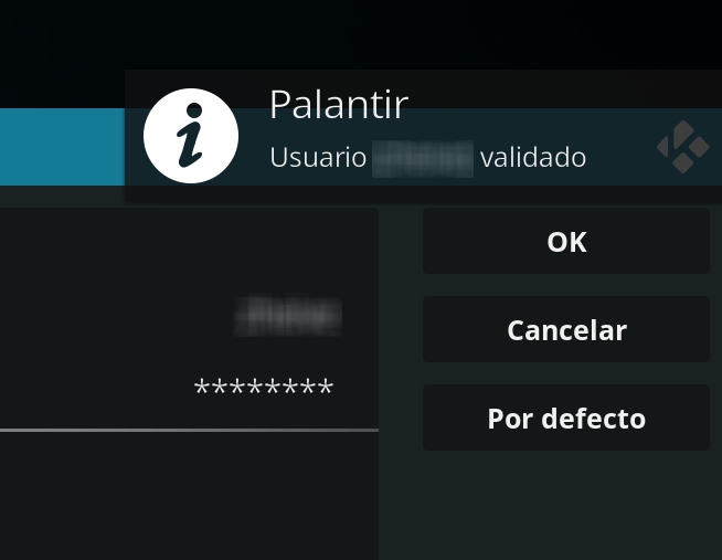 usuario de Palantir validado