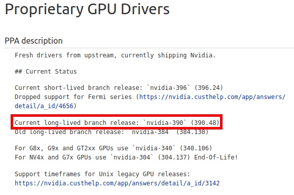 Gráficios propietarios Nvidia en Launchpad