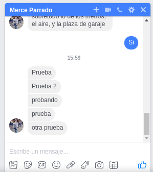 captura conversación