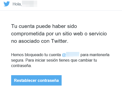 cuenta restringida temporalmente en Twitter