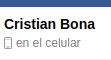 en el celular chat de Facebook