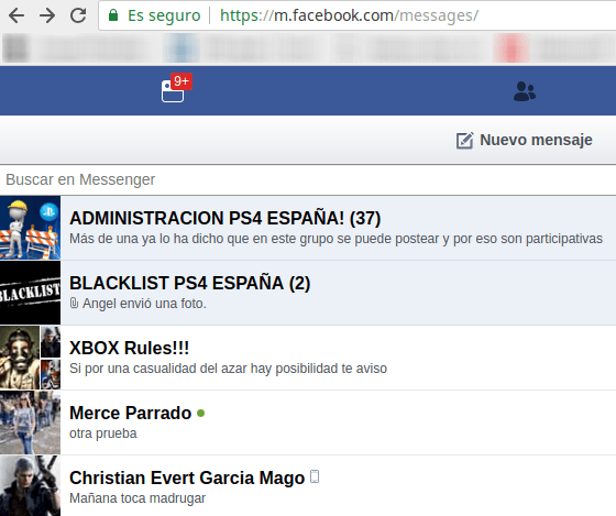 facebook movil chat