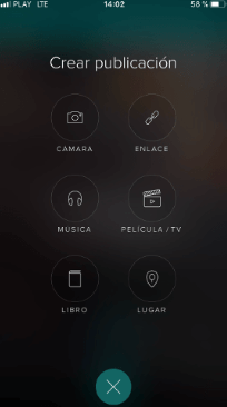 Crear una primera publicación en Vero