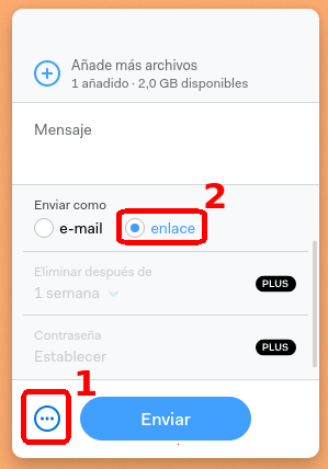 enlace wetransfer