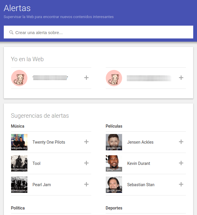 alertas Google