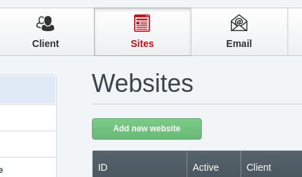 añadir nueva web