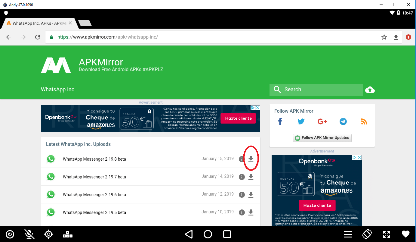 descargar ultima apk whatsapp