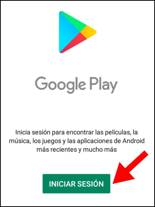 Iniciar sesión en Google Play