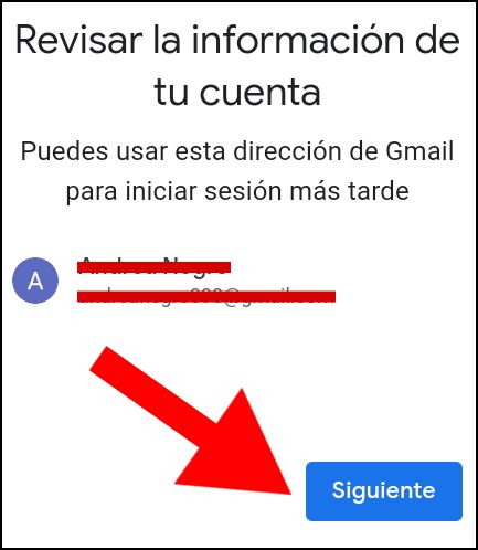 recordar correo para cuenta de Google