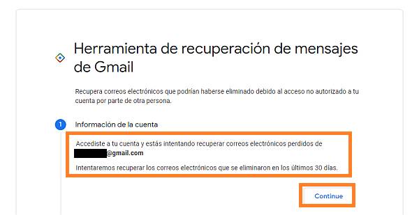 herramienta para recuperar correos de Gmail