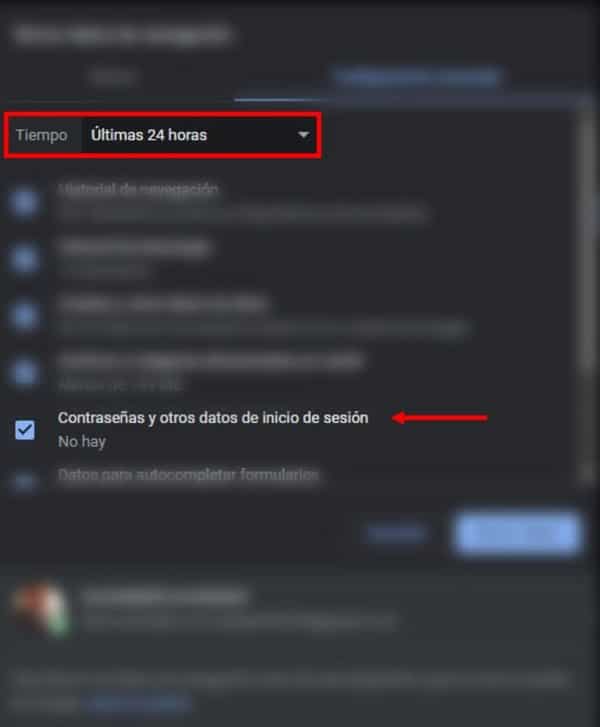 Borrar correos de Facebook en Chrome al iniciar sesión_2 Borrar correos de Facebook en Chrome al iniciar sesión_2