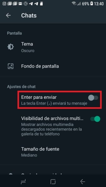 configurar tecla intro en whatsapp_2