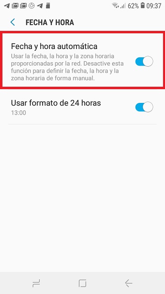 solucionar el error Google Play sigue deteniendose_Configurar la fecha y hora correctas_3