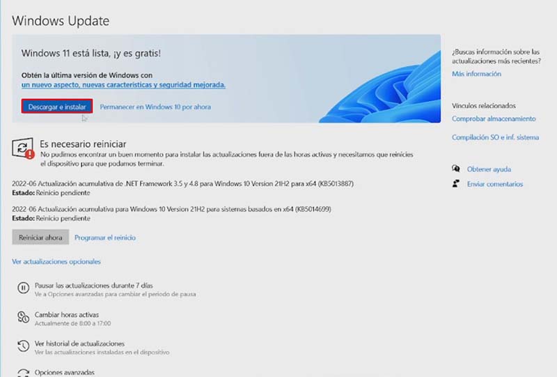 solucionar el error VAN 1067 en Valorant_Actualizar Windows_3