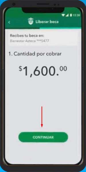 Pasos para cobrar la beca Benito Juárez en la App Bienestar Azteca (3)